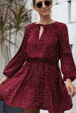CRANBERRY DOT DRESS