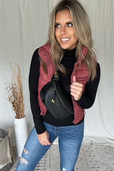 TERRA SEMI CROPPED QUILTED VEST