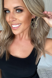 GOLD SUN CHARM DROP EARRING