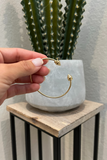 GOLD SPIKE OPEN CUFF
