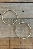 GOLD CLASSIC HOOP EARRING 2.5”